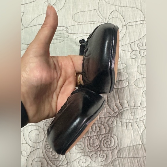 NEW Intentionally Blank Daff Black Leather Slingback Flats Sz 37 EU 6.5-7 US - Picture 7 of 12